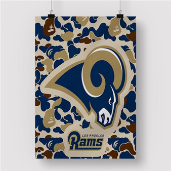 Pastele Los Angeles Rams NFL Custom Personalized Silk Poster Print Wall Decor 20 x 13 Inch 24 x 36 Inch Wall Hanging Art Home Decoration