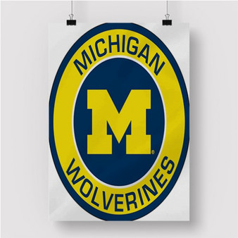 Pastele Michigan Wolverines Custom Personalized Silk Poster Print Wall Decor 20 x 13 Inch 24 x 36 Inch Wall Hanging Art Home Decoration