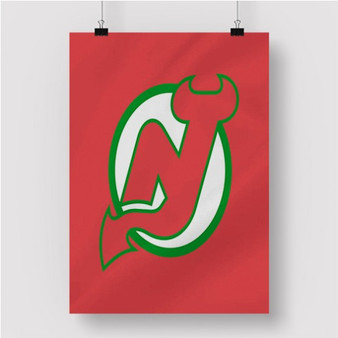 Pastele New Jersey Devils NHL Art Custom Personalized Silk Poster Print Wall Decor 20 x 13 Inch 24 x 36 Inch Wall Hanging Art Home Decoration