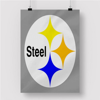 Pastele Pittsburgh Steelers NFL Art Custom Personalized Silk Poster Print Wall Decor 20 x 13 Inch 24 x 36 Inch Wall Hanging Art Home Decoration