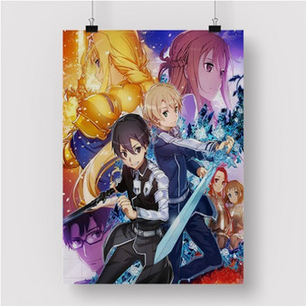 Pastele Sword Art Online Anime Custom Personalized Silk Poster Print Wall Decor 20 x 13 Inch 24 x 36 Inch Wall Hanging Art Home Decoration