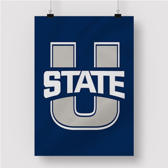 Pastele Utah State Aggies Custom Personalized Silk Poster Print Wall Decor 20 x 13 Inch 24 x 36 Inch Wall Hanging Art Home Decoration