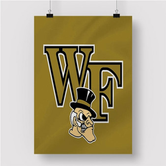 Pastele Wake Forest Demon Deacons Custom Personalized Silk Poster Print Wall Decor 20 x 13 Inch 24 x 36 Inch Wall Hanging Art Home Decoration
