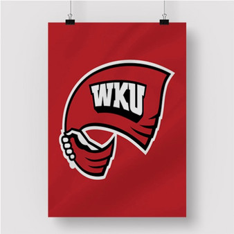 Pastele Western Kentucky Hilltoppers Custom Personalized Silk Poster Print Wall Decor 20 x 13 Inch 24 x 36 Inch Wall Hanging Art Home Decoration