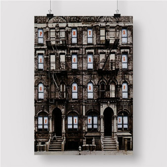 Pastele Physical Graffiti Led Zeppelin Custom Personalized Silk Poster Print Wall Decor 20 x 13 Inch 24 x 36 Inch Wall Hanging Art Home Decoration