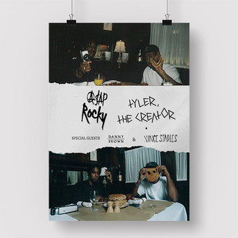 Pastele A AP Rocky and Tyler the Creator Custom Personalized Silk Poster Print Wall Decor 20 x 13 Inch 24 x 36 Inch Wall Hanging Art Home Decoration