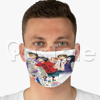 Anohana The Flower We Saw That Day Custom Fabric Face Mask Polyester Two Layers Cloth
