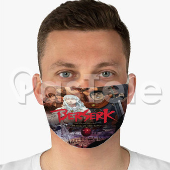 Berserk The Golden Age Arc I The Egg of the King Custom Fabric Face Mask Polyester Two Layers Cloth