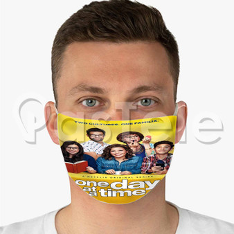 One Day At a Time Custom Fabric Face Mask Polyester Two Layers Cloth