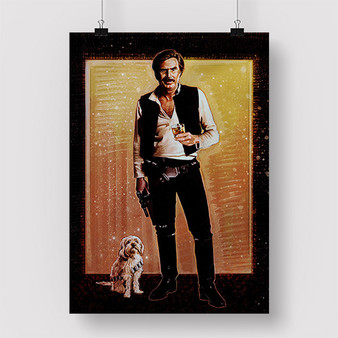 Pastele Ron Burgundy Han Solo Custom Personalized Silk Poster Print Wall Decor 20 x 13 Inch 24 x 36 Inch Wall Hanging Art Home Decoration