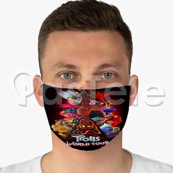 Trolls World Tour Custom Fabric Face Mask Polyester Two Layers Cloth
