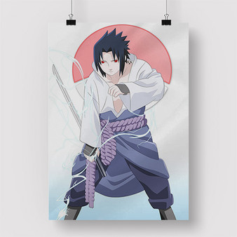 Pastele Sasuke Uchiha Naruto Custom Personalized Silk Poster Print Wall Decor 20 x 13 Inch 24 x 36 Inch Wall Hanging Art Home Decoration