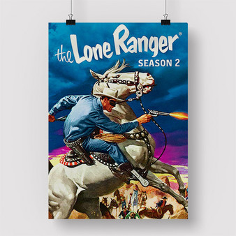 Pastele The Lone Ranger Custom Personalized Silk Poster Print Wall Decor 20 x 13 Inch 24 x 36 Inch Wall Hanging Art Home Decoration
