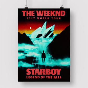 Pastele The Weeknd 2017 World Tour Starboy Custom Personalized Silk Poster Print Wall Decor 20 x 13 Inch 24 x 36 Inch Wall Hanging Art Home Decoration