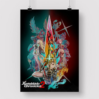 Pastele Xenoblade Chronicles 2 Custom Personalized Silk Poster Print Wall Decor New 20 x 13 Inch 24 x 36 Inch Wall Hanging Art Home Decoration