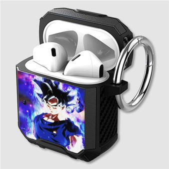 Pastele Goku Ultra Instinct Dragon Ball Super Custom Personalized Airpods Case Shockproof Cover The Best Smart Protective Cover With Ring AirPods Gen 1 2 3 Pro Black Pink Colors