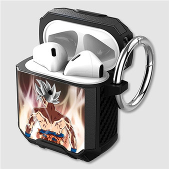Pastele Goku Ultra Instinct Mastered Dragon Ball Super Custom Personalized Airpods Case Shockproof Cover The Best Smart Protective Cover With Ring AirPods Gen 1 2 3 Pro Black Pink Colors