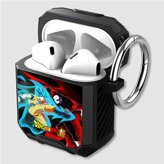 Pastele Goku vs Jiren Dragon Ball Super Custom Personalized Airpods Case Shockproof Cover The Best Smart Protective Cover With Ring AirPods Gen 1 2 3 Pro Black Pink Colors