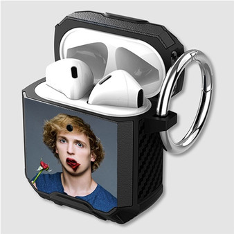 Pastele Logan Paul 3 Custom Personalized Airpods Case Shockproof Cover The Best Smart Protective Cover With Ring AirPods Gen 1 2 3 Pro Black Pink Colors