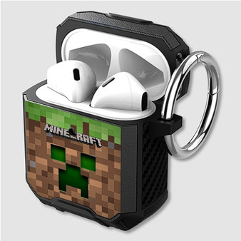 Pastele Minecraft Custom Personalized Airpods Case Shockproof Cover The Best Smart Protective Cover With Ring AirPods Gen 1 2 3 Pro Black Pink Colors