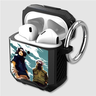 Pastele Sasuke Uchiha Kakashi Hatake Custom Personalized Airpods Case Shockproof Cover The Best Smart Protective Cover With Ring AirPods Gen 1 2 3 Pro Black Pink Colors