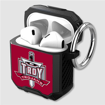 Pastele Troy Trojans Custom Personalized Airpods Case Shockproof Cover The Best Smart Protective Cover With Ring AirPods Gen 1 2 3 Pro Black Pink Colors