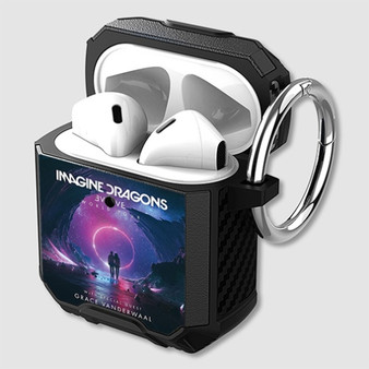 Pastele Imagine Dragons EVOLVE TOUR Custom Personalized Airpods Case Shockproof Cover The Best Smart Protective Cover With Ring AirPods Gen 1 2 3 Pro Black Pink Colors