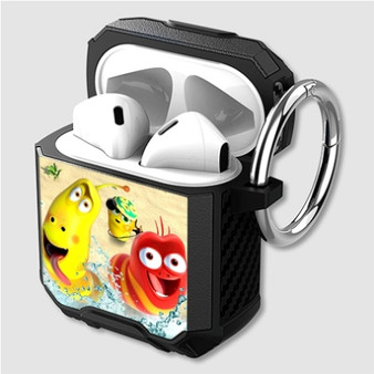 Pastele Larva Island Custom Personalized Airpods Case Shockproof Cover The Best Smart Protective Cover With Ring AirPods Gen 1 2 3 Pro Black Pink Colors