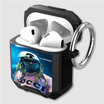 Pastele Lil Wayne Gucci Custom Personalized Airpods Case Shockproof Cover The Best Smart Protective Cover With Ring AirPods Gen 1 2 3 Pro Black Pink Colors
