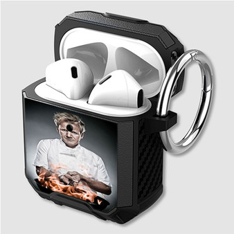 Pastele Gordon Ramsay Custom Personalized Airpods Case Shockproof Cover The Best Smart Protective Cover With Ring AirPods Gen 1 2 3 Pro Black Pink Colors
