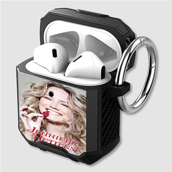 Pastele Jennifer Nettles Custom Personalized Airpods Case Shockproof Cover The Best Smart Protective Cover With Ring AirPods Gen 1 2 3 Pro Black Pink Colors