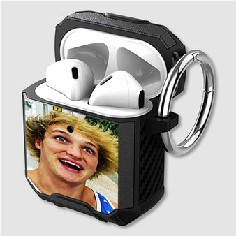 Pastele Logan Paul Art Custom Personalized Airpods Case Shockproof Cover The Best Smart Protective Cover With Ring AirPods Gen 1 2 3 Pro Black Pink Colors