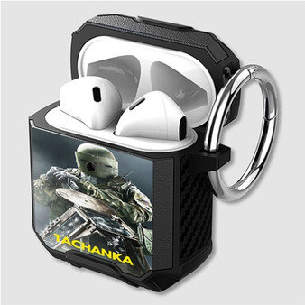 Pastele Rainbow Six Siege Tachanka Custom Personalized Airpods Case Shockproof Cover The Best Smart Protective Cover With Ring AirPods Gen 1 2 3 Pro Black Pink Colors