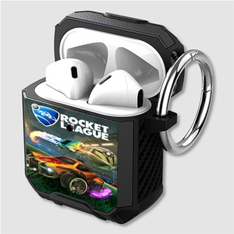 Pastele Rocket League Custom Personalized Airpods Case Shockproof Cover The Best Smart Protective Cover With Ring AirPods Gen 1 2 3 Pro Black Pink Colors