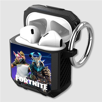 Pastele Fortnite Season 5 Battle Pass Custom Personalized Airpods Case Shockproof Cover The Best Smart Protective Cover With Ring AirPods Gen 1 2 3 Pro Black Pink Colors