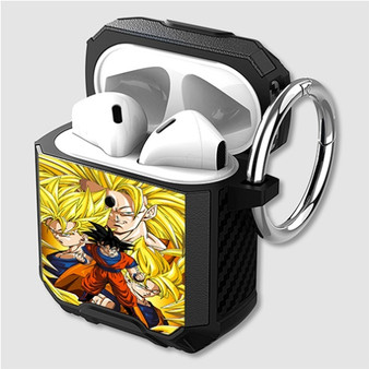 Pastele Goku Super Saiyan Transformation Dragon Ball Custom Personalized Airpods Case Shockproof Cover New The Best Smart Protective Cover With Ring AirPods Gen 1 2 3 Pro Black Pink Colors