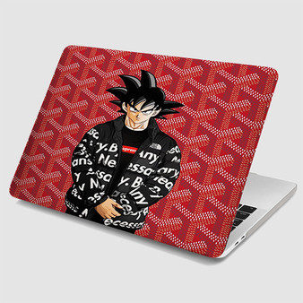 Pastele Goku Supreme Goyard MacBook Case Custom Personalized Smart Protective Cover for MacBook MacBook Pro MacBook Pro Touch MacBook Pro Retina MacBook Air Cases