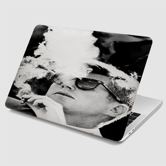 Pastele JFK John F Kennedy Smoking MacBook Case Custom Personalized Smart Protective Cover for MacBook MacBook Pro MacBook Pro Touch MacBook Pro Retina MacBook Air Cases
