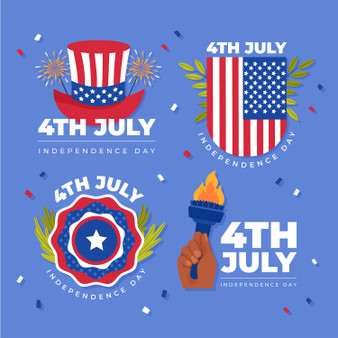 Pastele Flat 4Th Of July Clipart Instant Digital Download CLipart PNG EPS File 300 Dpi Printable Editable Artwork Vector  Clip Art Decoration Wall Decor Wallpaper Art T-Shirt Clothing Paper Print Stickers Embroidery Invitation Greeting Card