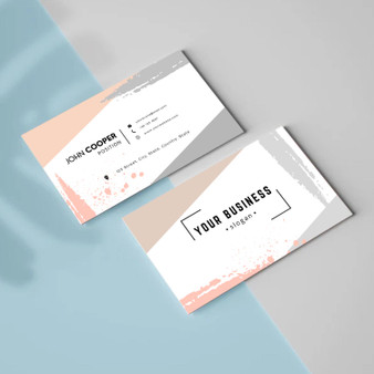 Pastele Abstract Pastel Business Card Name Card Template Editable in Canva Printable ID Card for Business Online Store Cards Custom Design Company Card Personal Name Card Menu Pricing Guide Decor Price List Instant Digital Download