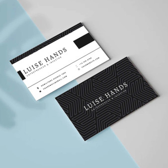 Pastele Black Geometrics Shape Business Card Name Card Template Editable in Canva Printable ID Card for Business Online Store Cards Custom Design Company Card Personal Name Card Menu Pricing Guide Decor Price List Instant Digital Download