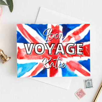 Pastele Bon Voyage UK Flag Greeting Card High Resolution Images Template Editable in Canva Custom Text Greeting Card Name Card Birthday Wedding Bridesmaid Graduation New Born Parcel Gift Card Qoutes Card Printable File Digital Download