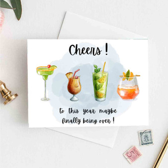Pastele Cheers Holiday Greeting Card High Resolution Images Template Editable in Canva Custom Text Greeting Card Name Card Birthday Wedding Bridesmaid Graduation New Born Parcel Gift Card Qoutes Card Printable File Digital Download