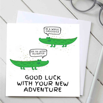 Pastele Farewell Card See Ya Later Alligator Custom Greeting Card Template Editable in Canva Digital Download 300 Dpi File Easy Self Editing Custom Text Greeting Card Wedding Bridesmaid Happy Birthday Gift Quotes Graduation New Born Instant Download