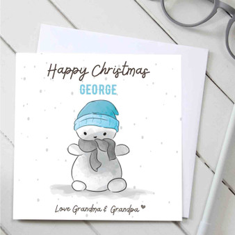 Pastele Merry Christmas Cute Snowman Greeting Card High Resolution Images Template Editable in Canva Instant Digital Download Easy Editing Custom Personalized Greeting Card Text Quotes Gift Parcel Happy Birthday Wedding Printable Greeting Card