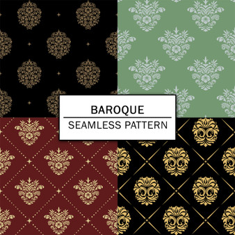 Pastele Baroque Seamless Repeating Pattern Design Digital Download Repeat Image Background WallPaper Wall Art Decor Textile Fabric Editable Printable Pattern Fill Vector Art Clothing Paper Product Texture Seamless Pattern Bundle