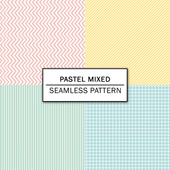 Pastele Pastel Mixed Seamless Pattern Digital Download PNG JPG High Resolution 300 Dpi Repeating Pattern Fill Background Editable Printable for Textile Fabric Wallpaper Wall Art Decor Paper Product Clothing Personal and Commercial Use