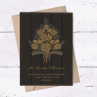 Pastele In Loving Memory Floral Sympathy 6x4 Inch Greeting Card High Resolution Images Template Editable in Canva Instant Digital Download Easy Editing Custom Personalized Greeting Card Text Quotes Gift Birthday Graduation Printable Greeting Card