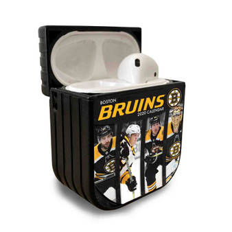 Pastele New Boston Bruins Custom Personalized AirPods Case Apple AirPods Gen 1 AirPods Gen 2 AirPods Pro Protective Cover Sublimation