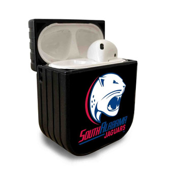 Pastele New South Alabama Jaguars Custom Personalized AirPods Case Apple AirPods Gen 1 AirPods Gen 2 AirPods Pro Protective Cover Sublimation